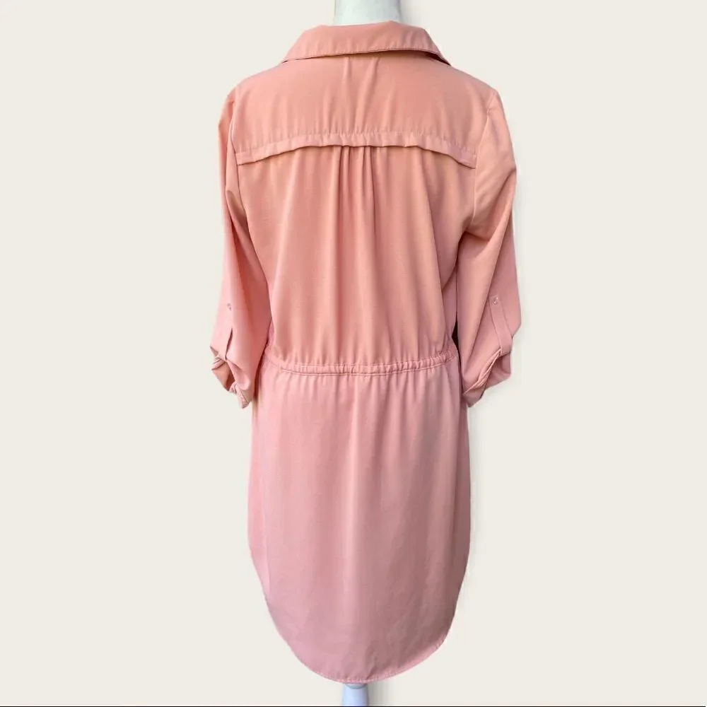 SIENNA Sky Blush Pink Shirt Dress
